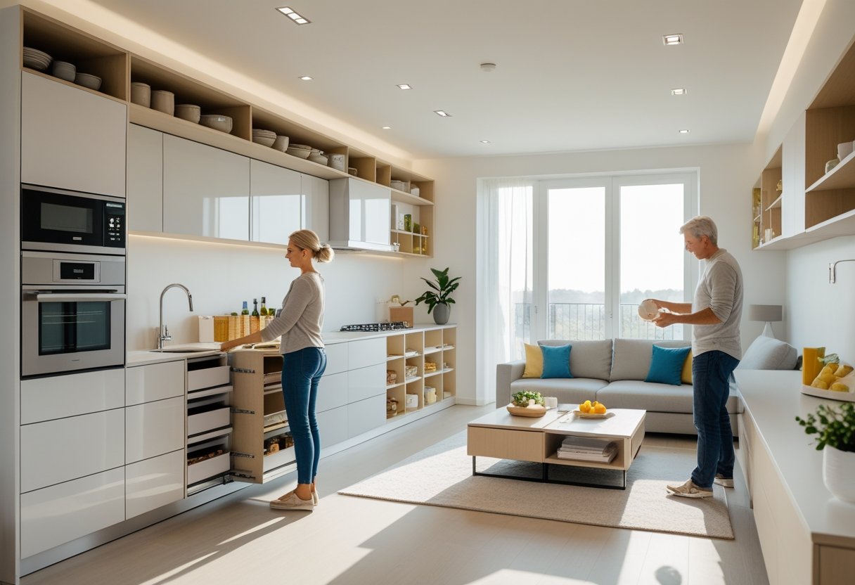 Saadan optimerer du pladsen i dit koekken og stue med smarte loesninger